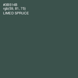 #3B514B - Limed Spruce Color Image