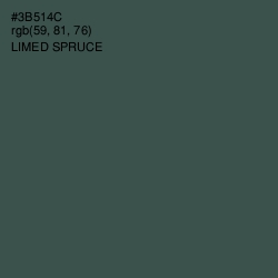 #3B514C - Limed Spruce Color Image