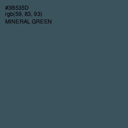 #3B535D - Mineral Green Color Image