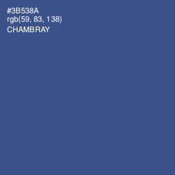 #3B538A - Chambray Color Image