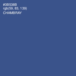 #3B538B - Chambray Color Image