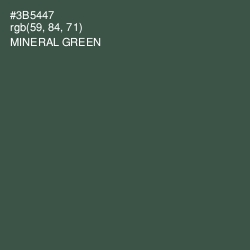 #3B5447 - Mineral Green Color Image