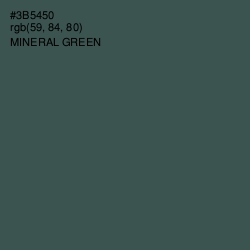 #3B5450 - Mineral Green Color Image