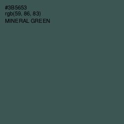 #3B5653 - Mineral Green Color Image