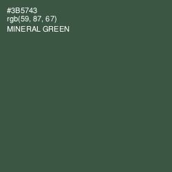 #3B5743 - Mineral Green Color Image