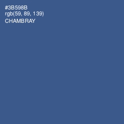 #3B598B - Chambray Color Image