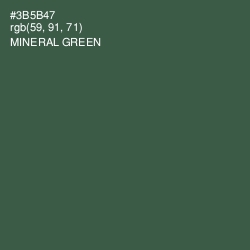 #3B5B47 - Mineral Green Color Image