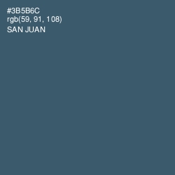 #3B5B6C - San Juan Color Image