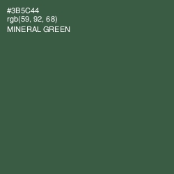 #3B5C44 - Mineral Green Color Image