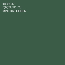 #3B5C47 - Mineral Green Color Image