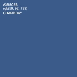 #3B5C8B - Chambray Color Image