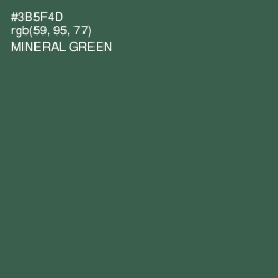 #3B5F4D - Mineral Green Color Image