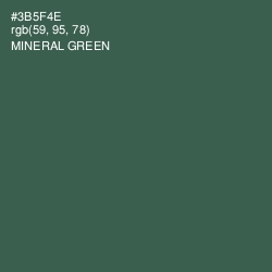 #3B5F4E - Mineral Green Color Image