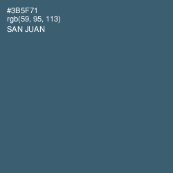 #3B5F71 - San Juan Color Image