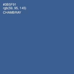 #3B5F91 - Chambray Color Image