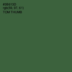 #3B613D - Tom Thumb Color Image