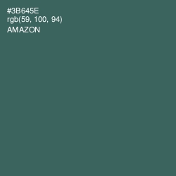 #3B645E - Amazon Color Image