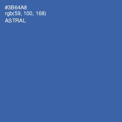 #3B64A8 - Astral Color Image