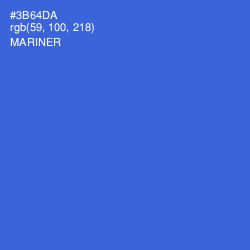 #3B64DA - Mariner Color Image