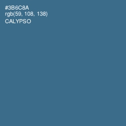 #3B6C8A - Calypso Color Image
