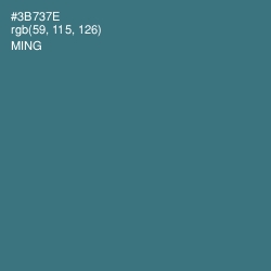 #3B737E - Ming Color Image