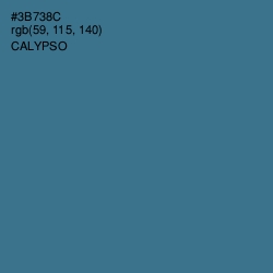 #3B738C - Calypso Color Image