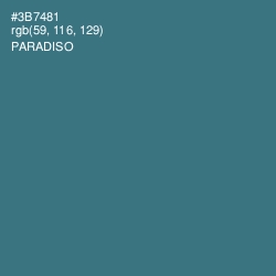 #3B7481 - Paradiso Color Image