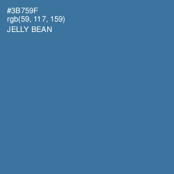 #3B759F - Jelly Bean Color Image