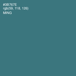 #3B767E - Ming Color Image