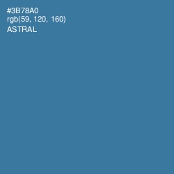 #3B78A0 - Astral Color Image
