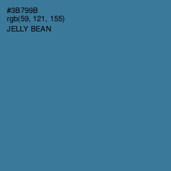 #3B799B - Jelly Bean Color Image