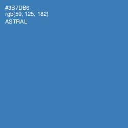 #3B7DB6 - Astral Color Image