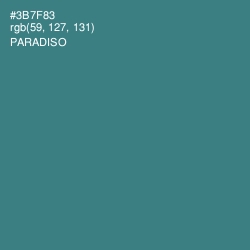 #3B7F83 - Paradiso Color Image