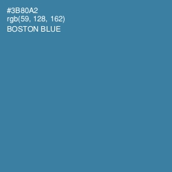 #3B80A2 - Boston Blue Color Image