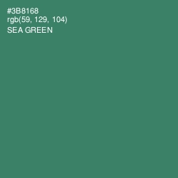 #3B8168 - Sea Green Color Image