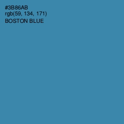 #3B86AB - Boston Blue Color Image