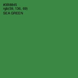 #3B8845 - Sea Green Color Image