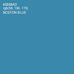 #3B88AD - Boston Blue Color Image