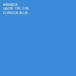 #3B8BDA - Curious Blue Color Image