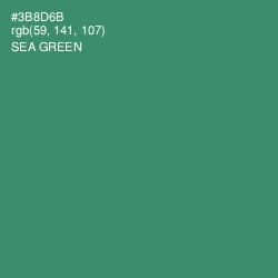 #3B8D6B - Sea Green Color Image