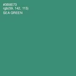 #3B8E73 - Sea Green Color Image