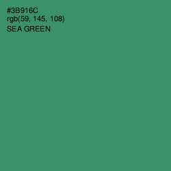 #3B916C - Sea Green Color Image