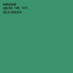 #3B946B - Sea Green Color Image
