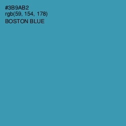 #3B9AB2 - Boston Blue Color Image