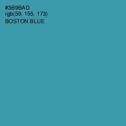 #3B9BAD - Boston Blue Color Image