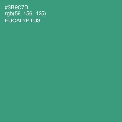 #3B9C7D - Eucalyptus Color Image