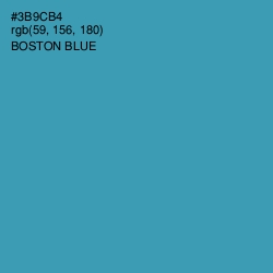 #3B9CB4 - Boston Blue Color Image