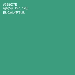 #3B9D7E - Eucalyptus Color Image