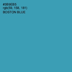 #3B9EB5 - Boston Blue Color Image