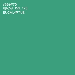 #3B9F7D - Eucalyptus Color Image